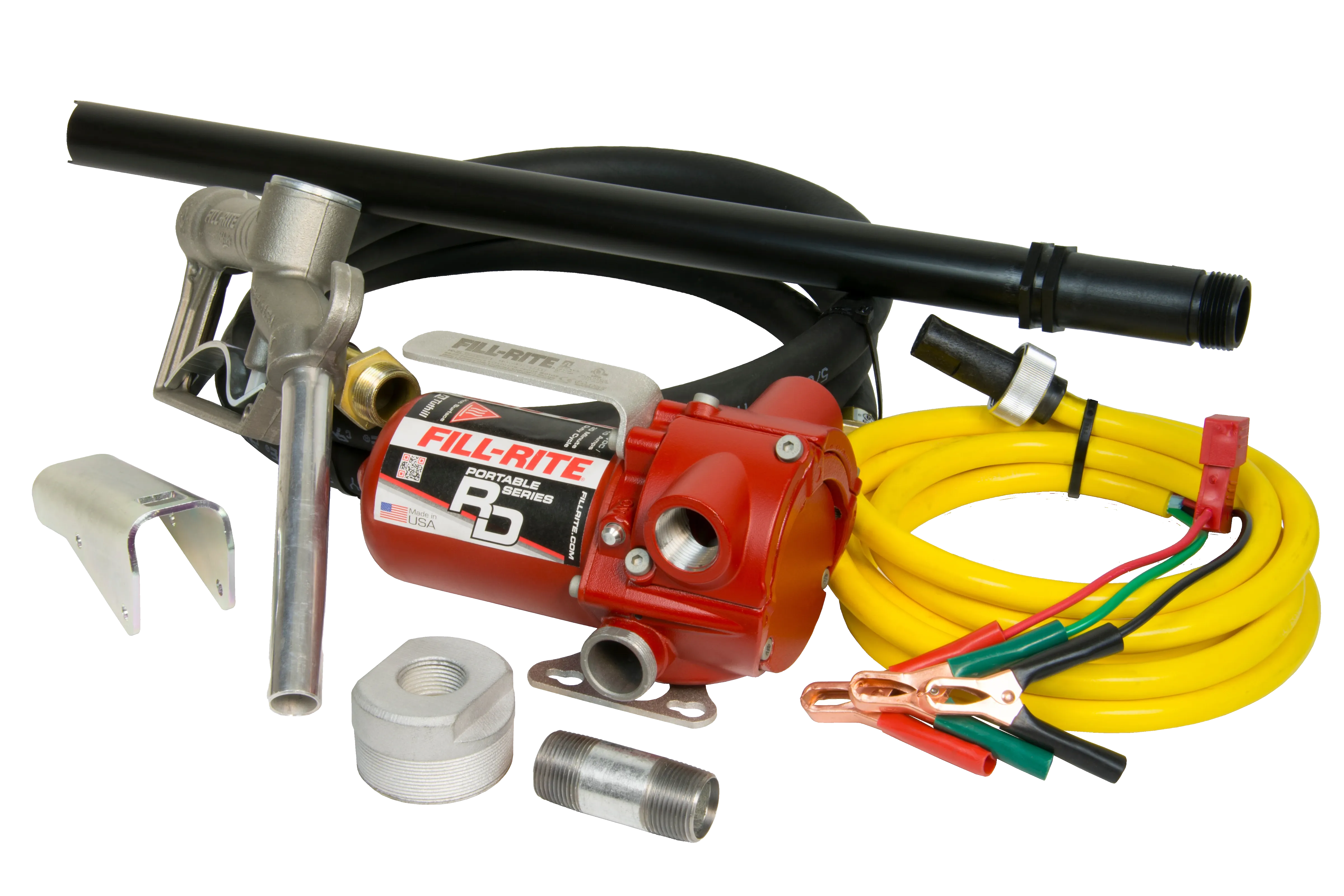Fill-Rite&#xAE;&#x20;DC&#x20;12&#x20;GPM&#x20;Portable&#x20;Fuel&#x20;Transfer&#x20;Pump&#x20;with&#x20;Install&#x20;Accessories&#x20;and&#x20;Manual&#x20;Nozzle